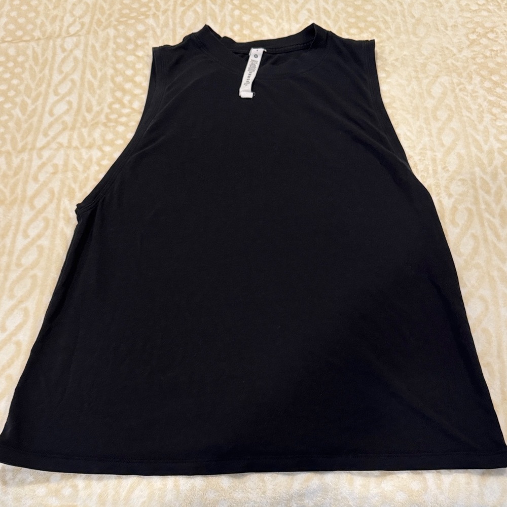 lululemon athletica Black Sleeveless Crewneck Tank